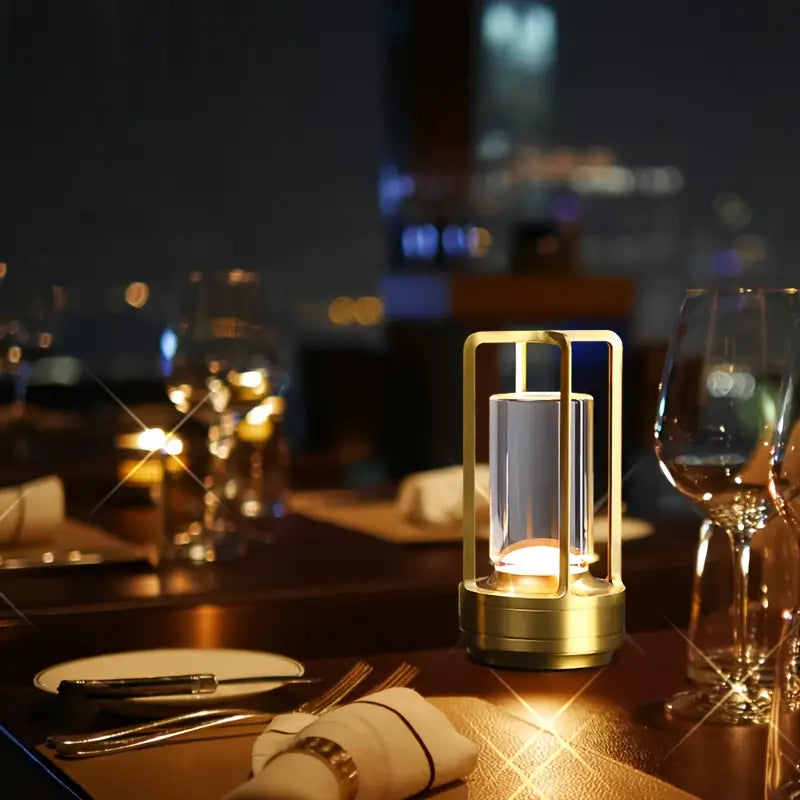 Golden Touch: Cordless LED Desk Lamp with Color Changing Feature-2