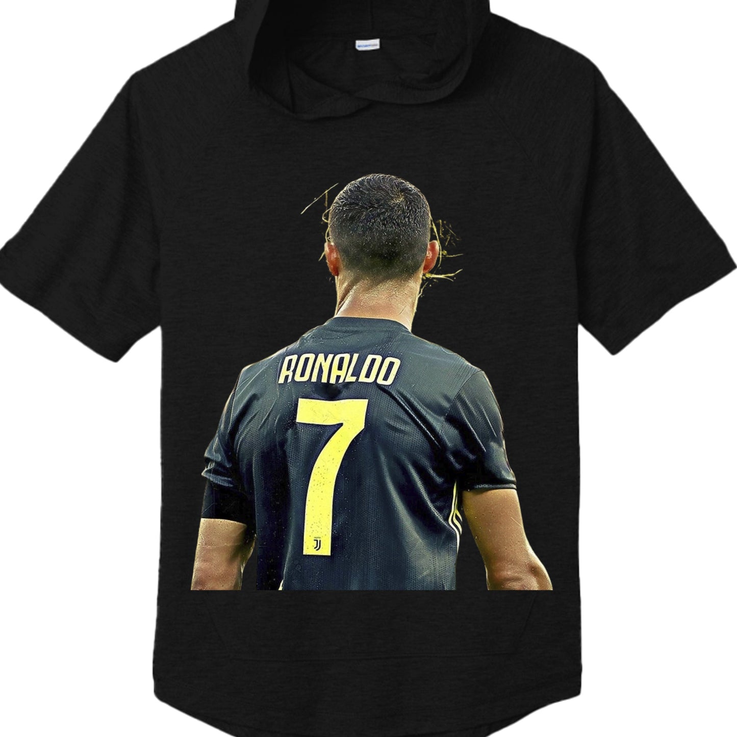 Christiano Ronaldo ST404 Tri-Blend Wicking Short Sleeve Hoodie-5