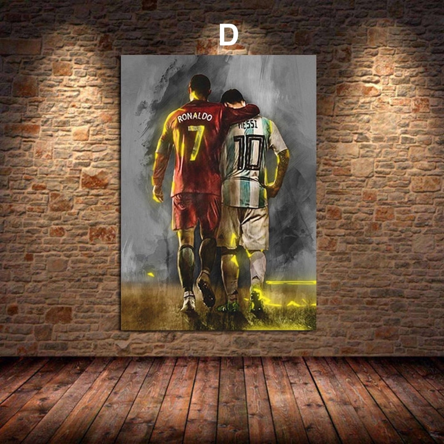 Poster Fußball Lionel Messi Ronaldo Poster · Deko Print ohne Rahmen-4