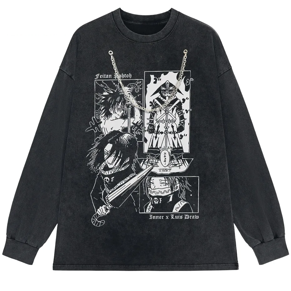Feitan Anime Casual Cotton Short Sleeve T-Shirt-6