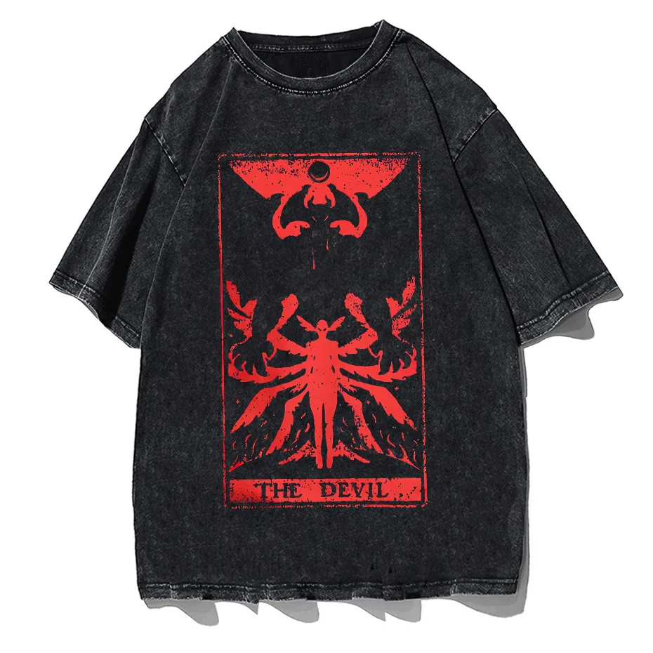 Devilman Crybaby Anime Graphic T-Shirt Men Harajuku Cotton Tee-0