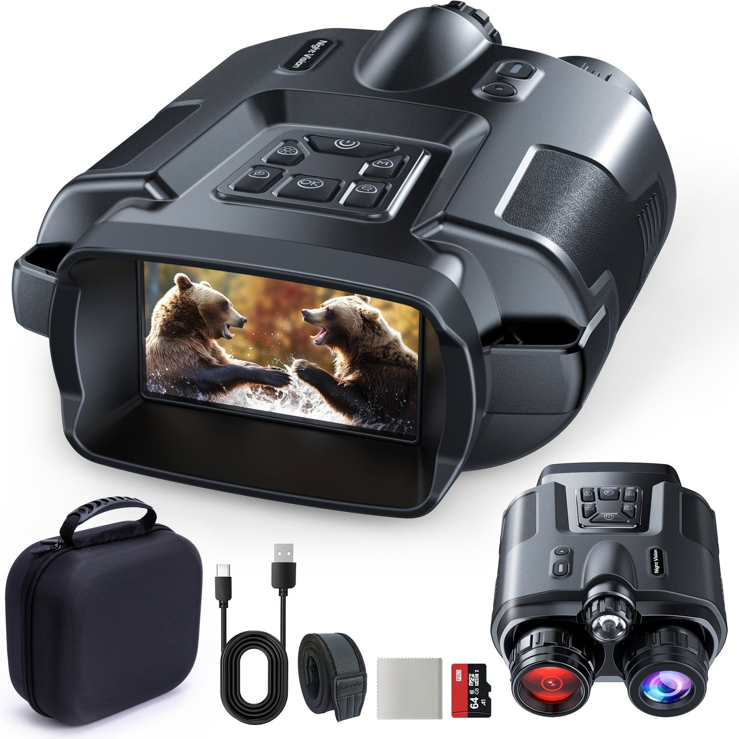 4K Infrared Night Vision Goggles with Zoom