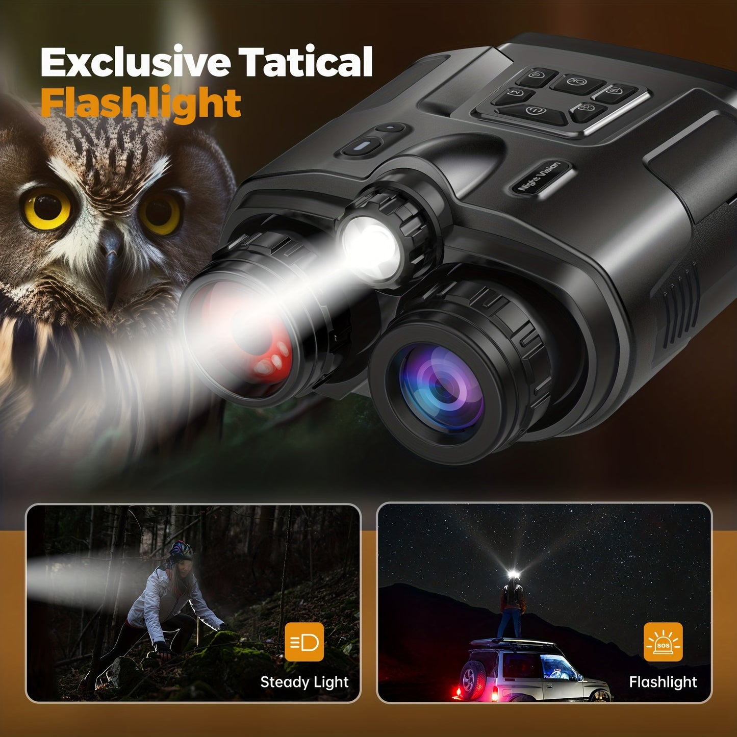 4K Infrared Night Vision Goggles with Zoom