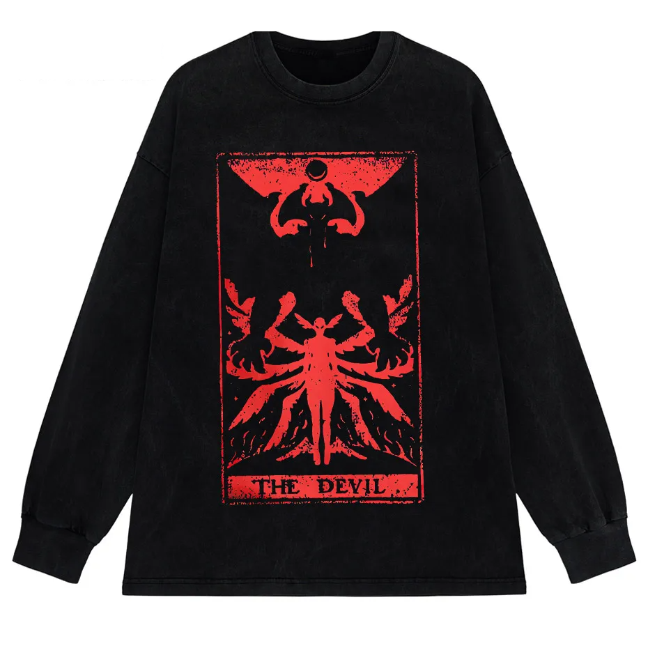 Devilman Crybaby Anime Graphic T-Shirt Men Harajuku Cotton Tee-4
