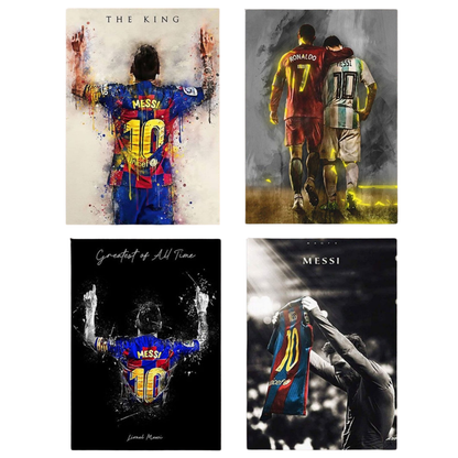 Poster Fußball Lionel Messi Ronaldo Poster · Deko Print ohne Rahmen-0