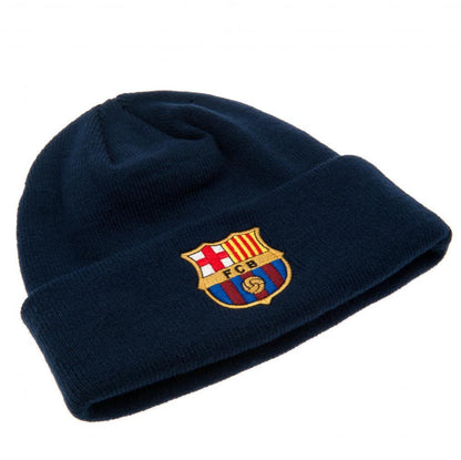 FC Barcelona Navy Cuff Beanie-1