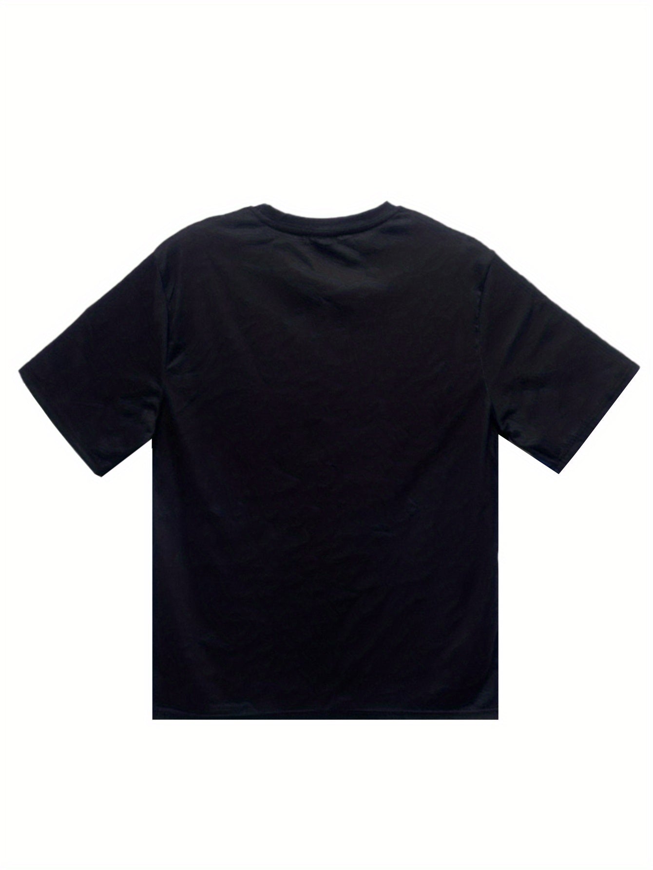 Men's Christmas Deer And Beer 3D Printed T-shirt - Casual Round Neck Short Sleeve, Breathable Polyester Fiber Summer Top-2
