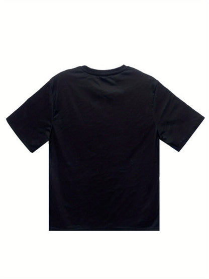 Men's Christmas Deer And Beer 3D Printed T-shirt - Casual Round Neck Short Sleeve, Breathable Polyester Fiber Summer Top-2