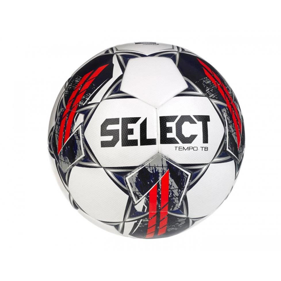Minge Fotbal Select Tempo TB FIFA Basic - Mărimea 5 | Alb/Gri