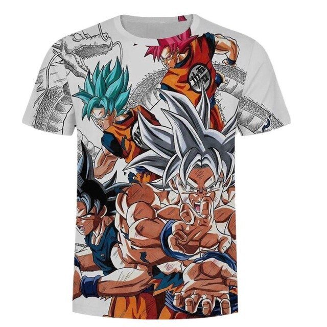 Dragon Ball DBZ Bulma Super Saiyan Vegeta 3d print Kids Goku T shirt  Japan Anime Tshirts-21