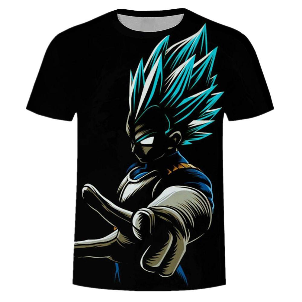 Dragon Ball DBZ Bulma Super Saiyan Vegeta 3d print Kids Goku T shirt  Japan Anime Tshirts-0