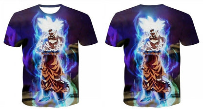 Dragon Ball DBZ Bulma Super Saiyan Vegeta 3d print Kids Goku T shirt  Japan Anime Tshirts-4