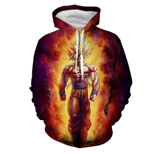 Dragon Ball Z Goku Anime 3D Print Hoodies Sweatshirts Harajuku Cartoon Hooded Women/Men long sleeve hip hop streetwear Clothes-5