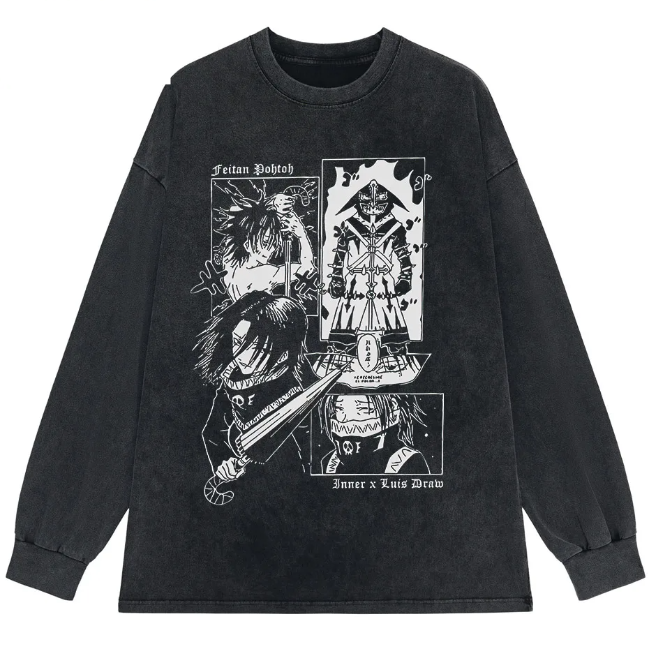 Feitan Anime Casual Cotton Short Sleeve T-Shirt-5