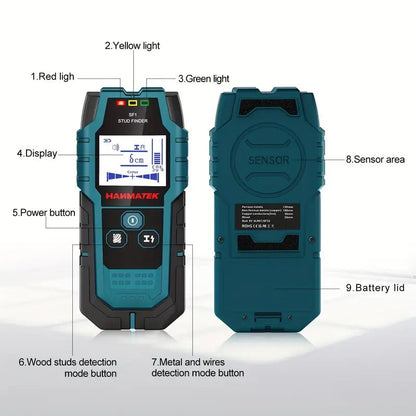 5-in-1 Wall Scanner Stud Sensor Locator
