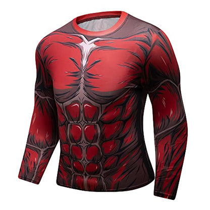 3D Colossal Titan Gym T-Shirt-2
