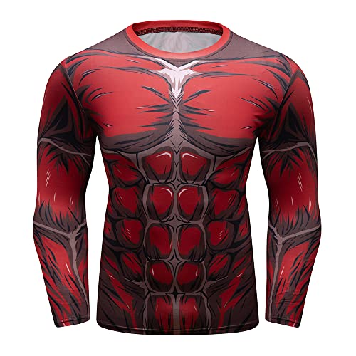 3D Colossal Titan Gym T-Shirt-0