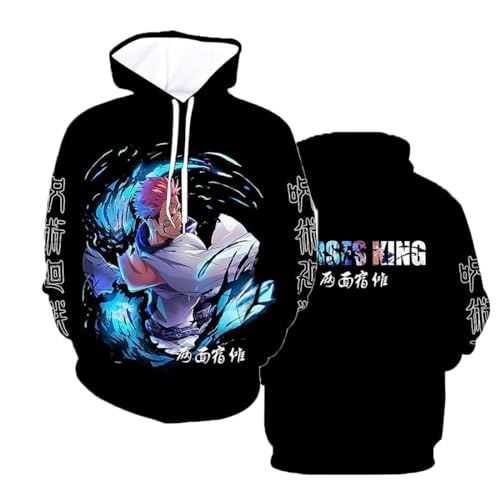Jujutsu Kaisen Hoodies – Sukuna Cotton Hoodie | King of Curses Anime Apparel-1