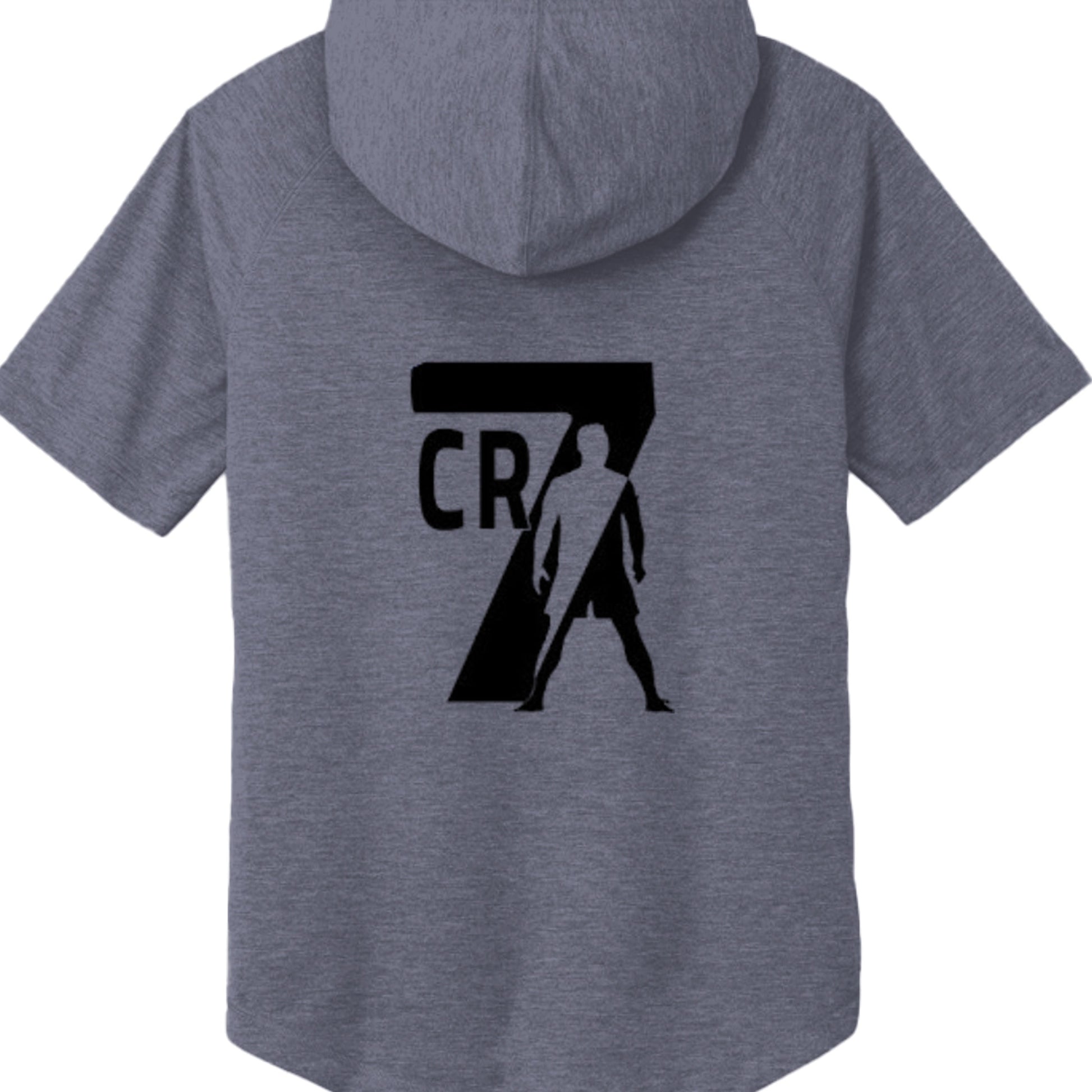 Christiano Ronaldo ST404 Tri-Blend Wicking Short Sleeve Hoodie-1