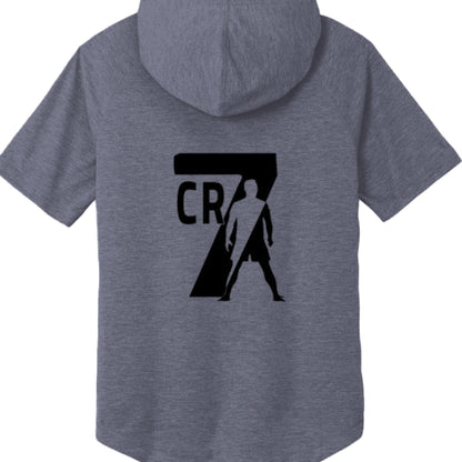 Christiano Ronaldo ST404 Tri-Blend Wicking Short Sleeve Hoodie-1