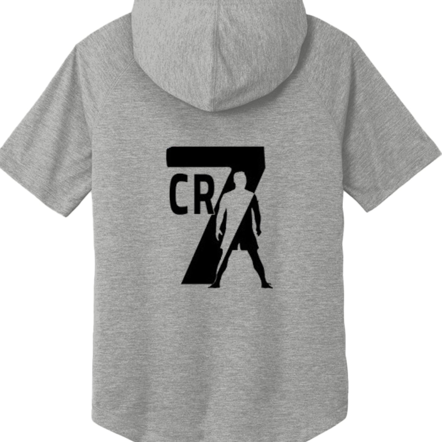 Christiano Ronaldo ST404 Tri-Blend Wicking Short Sleeve Hoodie-3