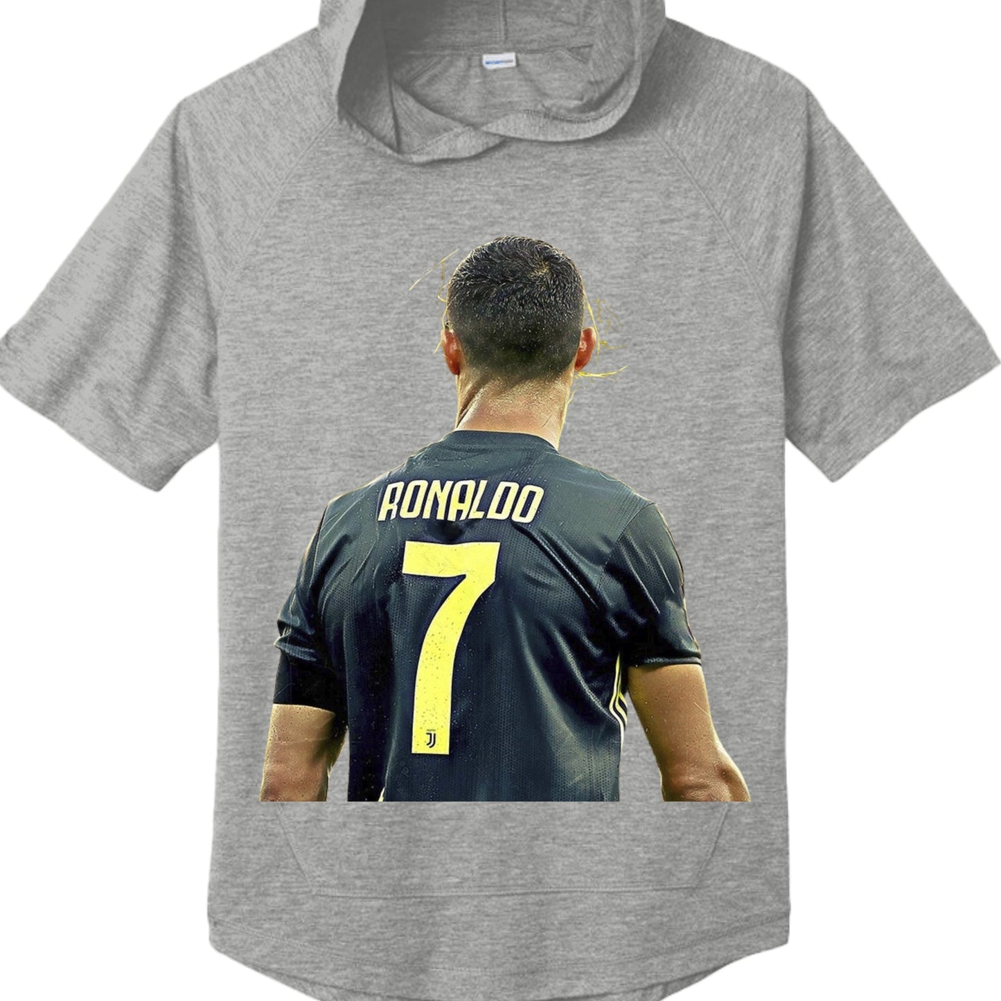 Christiano Ronaldo ST404 Tri-Blend Wicking Short Sleeve Hoodie-2