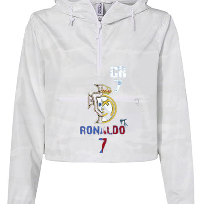 Christiano Ronaldo Women's Pullover Crop Windbreaker EXP64CRP-0