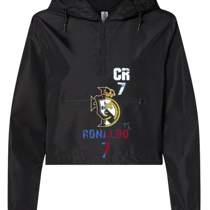 Christiano Ronaldo Women's Pullover Crop Windbreaker EXP64CRP-5