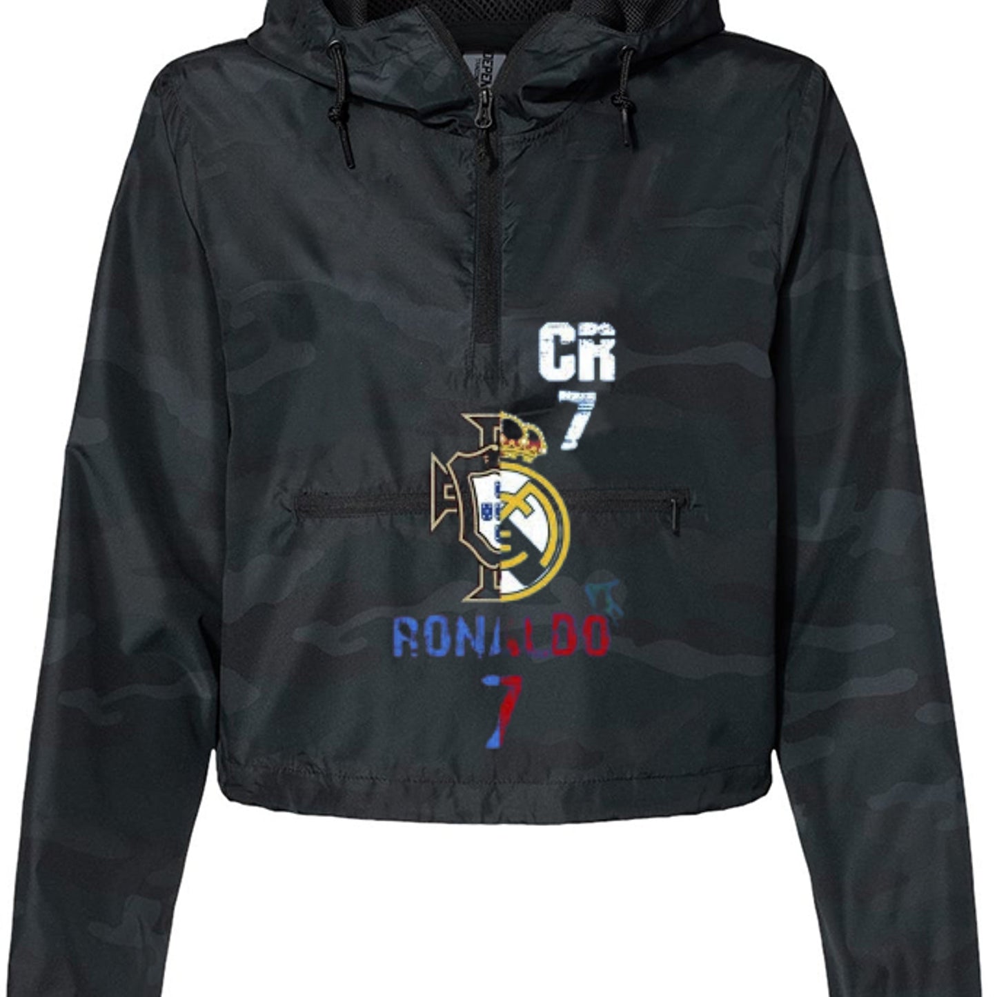 Christiano Ronaldo Women's Pullover Crop Windbreaker EXP64CRP-4