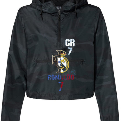 Christiano Ronaldo Women's Pullover Crop Windbreaker EXP64CRP-4