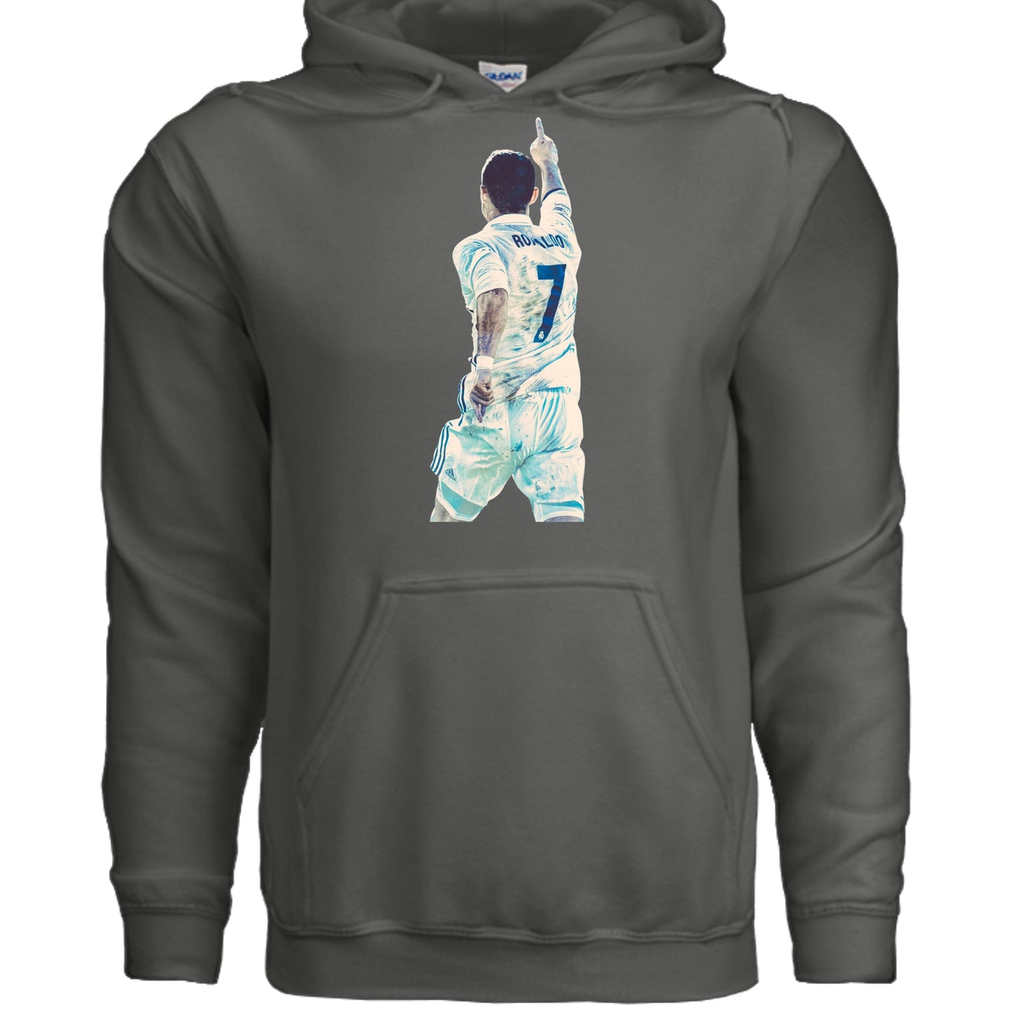 Christiano Ronaldo Gildan SF500 Pullover Hooded Sweatshirt-5