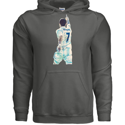 Christiano Ronaldo Gildan SF500 Pullover Hooded Sweatshirt-5