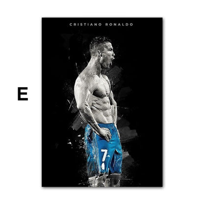 Poster Fußball Christiano Ronaldo Jubel mit Pokal als Deko Print ohne Rahmen-5