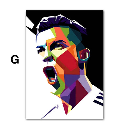 Poster Fußball Christiano Ronaldo Jubel mit Pokal als Deko Print ohne Rahmen-7