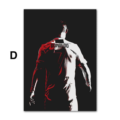 Poster Fußball Christiano Ronaldo Jubel mit Pokal als Deko Print ohne Rahmen-4