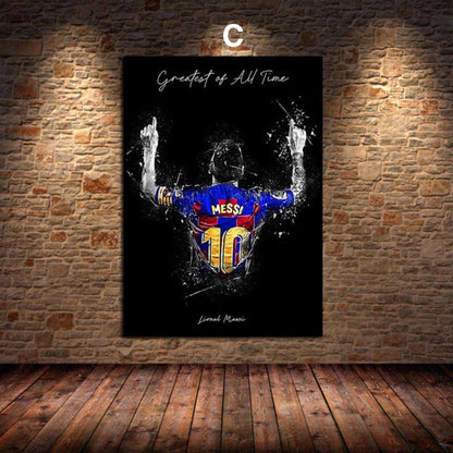 Poster Fußball Lionel Messi Ronaldo Poster · Deko Print ohne Rahmen-3