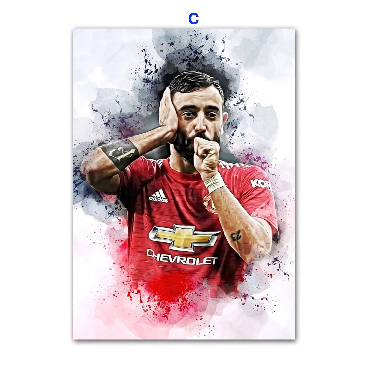 Poster Fußballspieler Paris Sant German Messi Mbappe Nejmar Jr und andere Spieler als Deko Print ohne Rahmen-4