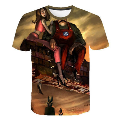 3D Print Men Women Anime Youth Streetwear T shirt Harajuku KIDS Toy Brick Baby Tshirt Boy Short Sleeve Skateboard T-shirt