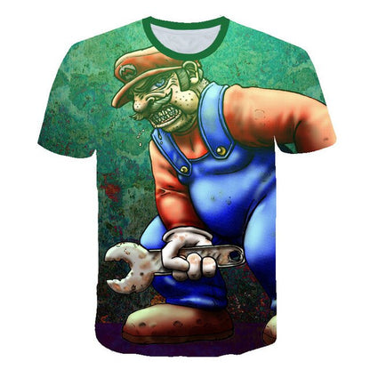 3D Print Men Women Anime Youth Streetwear T shirt Harajuku KIDS Toy Brick Baby Tshirt Boy Short Sleeve Skateboard T-shirt