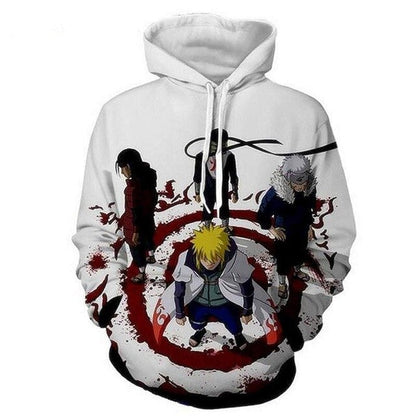 Naruto Anime Hoodies 3D Men Women Sasuke Autumn Harajuku Kakashi 3D Cartoon Print Sweatwear Men's Hoodies Sweatshirt Coats-9