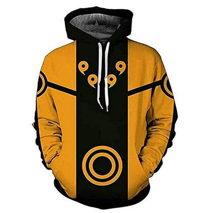 Naruto Anime Hoodies 3D Men Women Sasuke Autumn Harajuku Kakashi 3D Cartoon Print Sweatwear Men's Hoodies Sweatshirt Coats-6