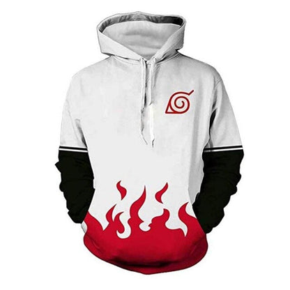 Naruto Anime Hoodies 3D Men Women Sasuke Autumn Harajuku Kakashi 3D Cartoon Print Sweatwear Men's Hoodies Sweatshirt Coats-5