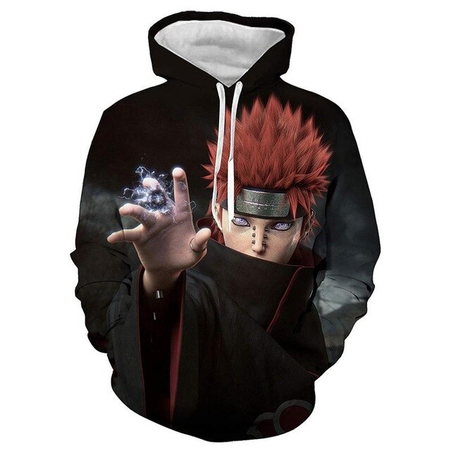 Naruto Anime Hoodies 3D Men Women Sasuke Autumn Harajuku Kakashi 3D Cartoon Print Sweatwear Men's Hoodies Sweatshirt Coats-17