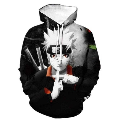 Naruto Anime Hoodies 3D Men Women Sasuke Autumn Harajuku Kakashi 3D Cartoon Print Sweatwear Men's Hoodies Sweatshirt Coats-18