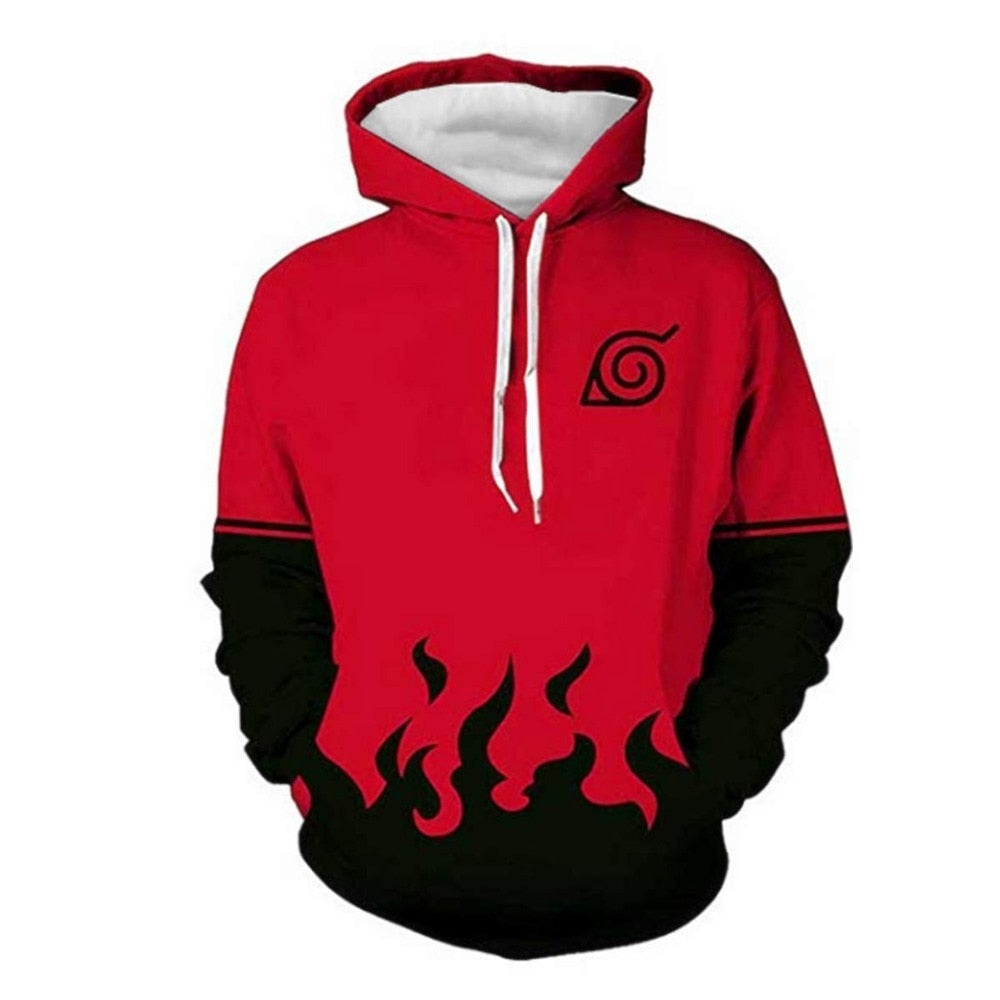Naruto Anime Hoodies 3D Men Women Sasuke Autumn Harajuku Kakashi 3D Cartoon Print Sweatwear Men's Hoodies Sweatshirt Coats-4