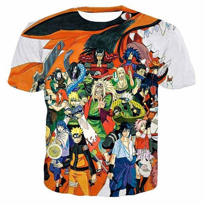 Naruto 3D T Shirt Men/women Uchiha Itachi Sasuke Kakashi Gaara Japan Anime Funny Tees Top Summer Fashion Tshirt Casual T-shirt