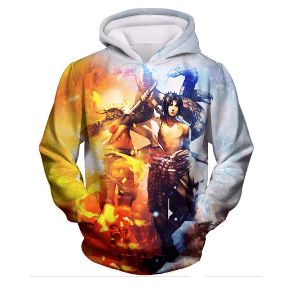 Naruto Series 3D Print Hoodies Men pullovers Anime Sasuke Uchiha Women Hoody Casual Sweatshirt Streetwear Harajuku Coat Tops-2