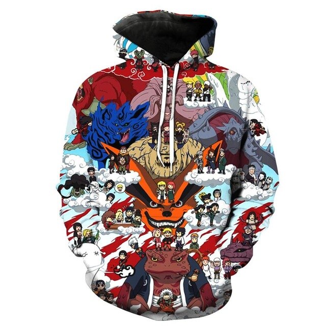 Anime Naruto 3D Hoodies Streetwear Sweatshirt Casual Hoody Men Women 3D Pullover Harajuku Tracksuit Male Hip Hop Hooded DropShip-16