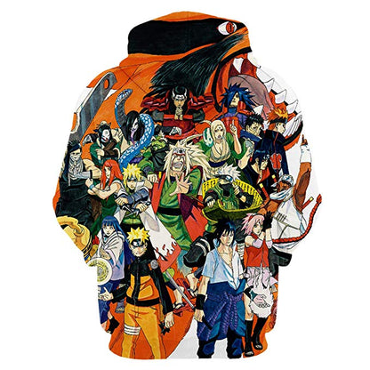 Anime Naruto 3D Hoodies Streetwear Sweatshirt Casual Hoody Men Women 3D Pullover Harajuku Tracksuit Male Hip Hop Hooded DropShip-3
