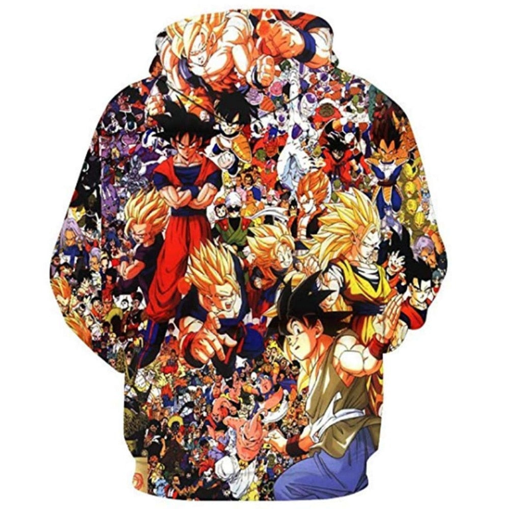 Dragon Ball Z Goku Anime 3D Print Hoodies Sweatshirts Harajuku Cartoon Hooded Women/Men long sleeve hip hop streetwear Clothes-4